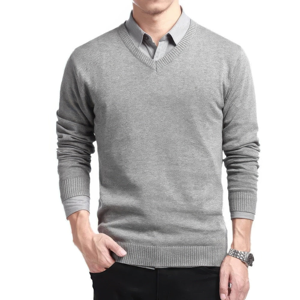 Eleganter Herrenpullover im klassischen Stil - Isidor