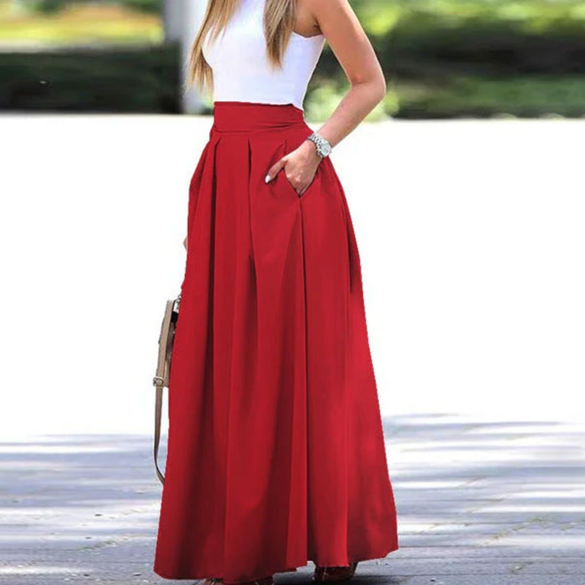 Lang, eleganter Sommerrock Anthea