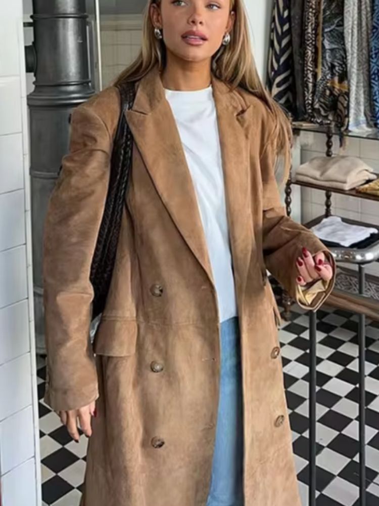 ModeGeist | Wildledermantel für Frauen Emilie