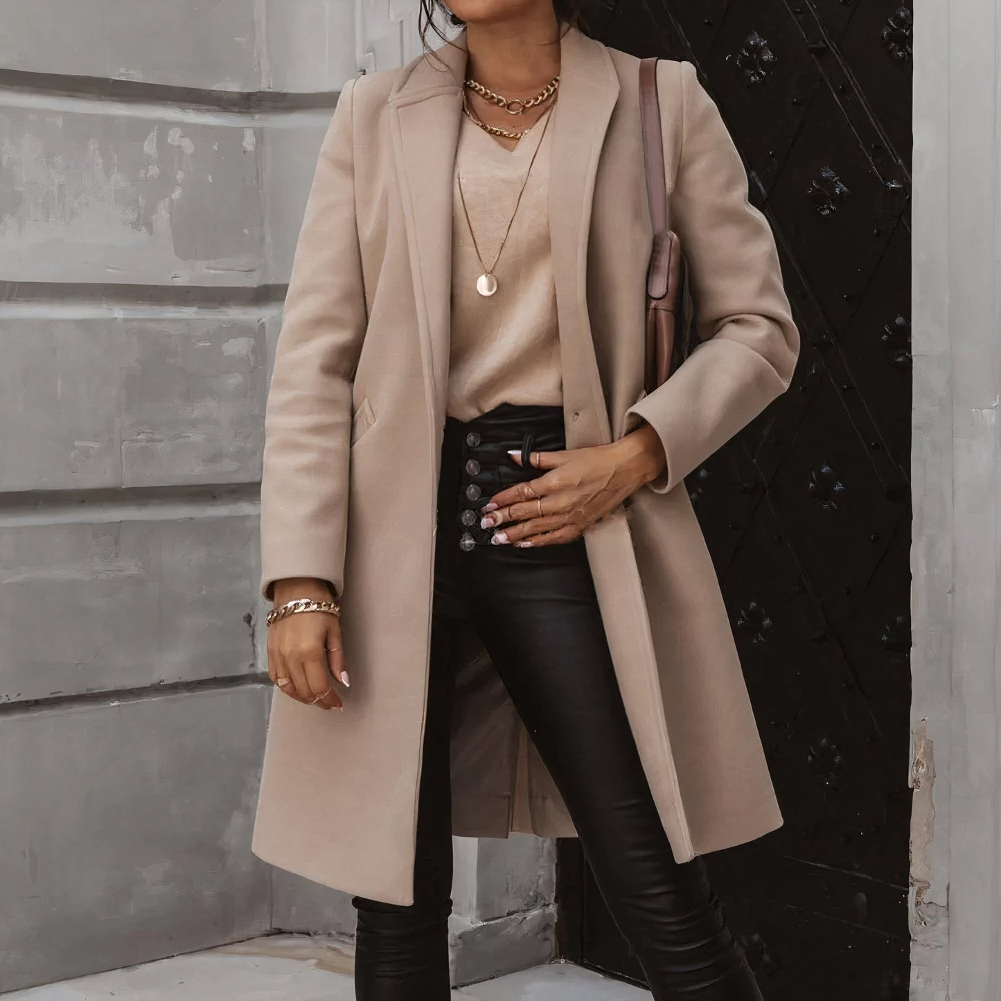 Elegantes Damen-Wintermäntel Modell Luzia