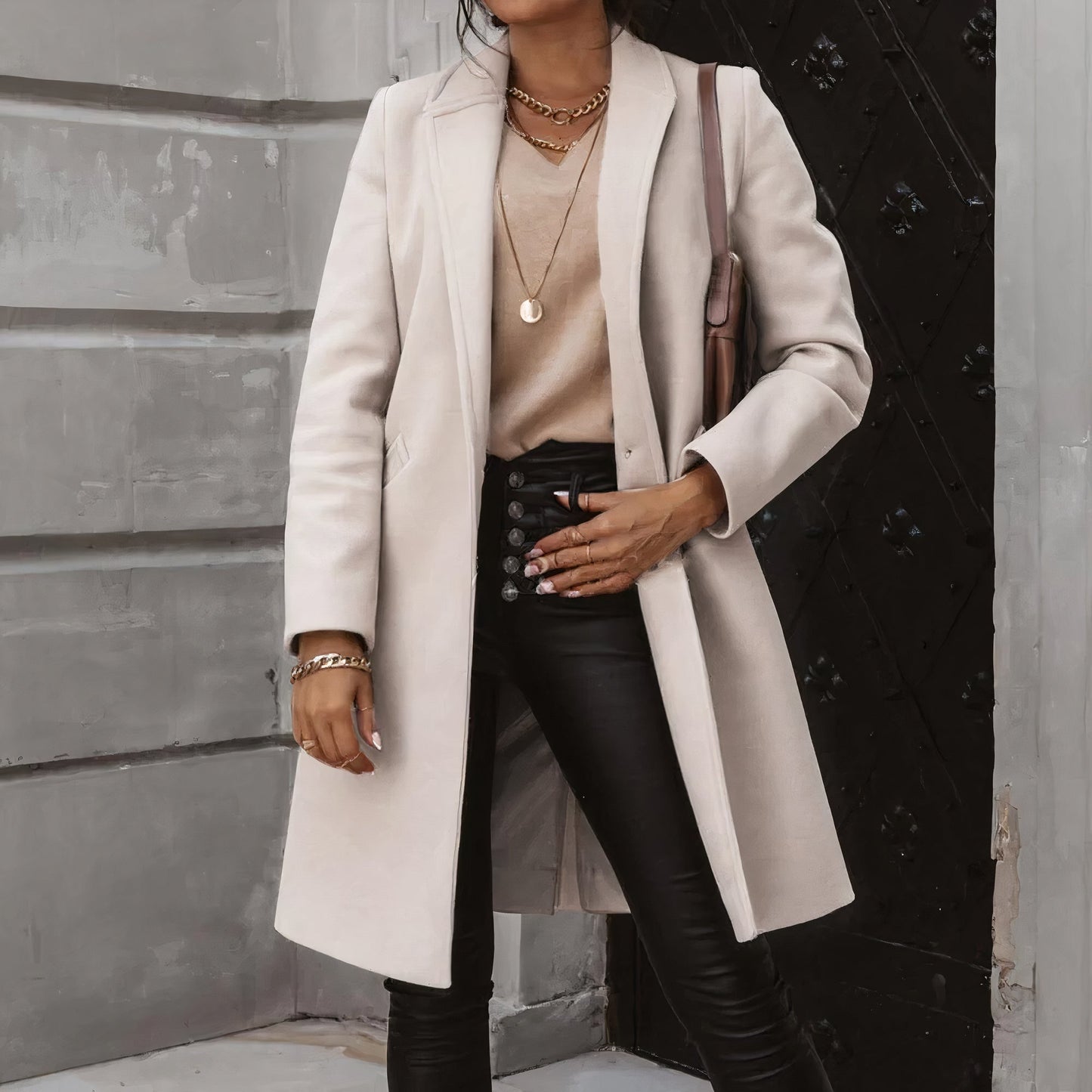 Elegantes Damen-Wintermäntel Modell Luzia