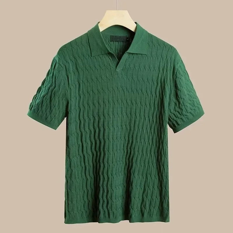 Stilvolles gestricktes Sommerpolohemd - Sebastian