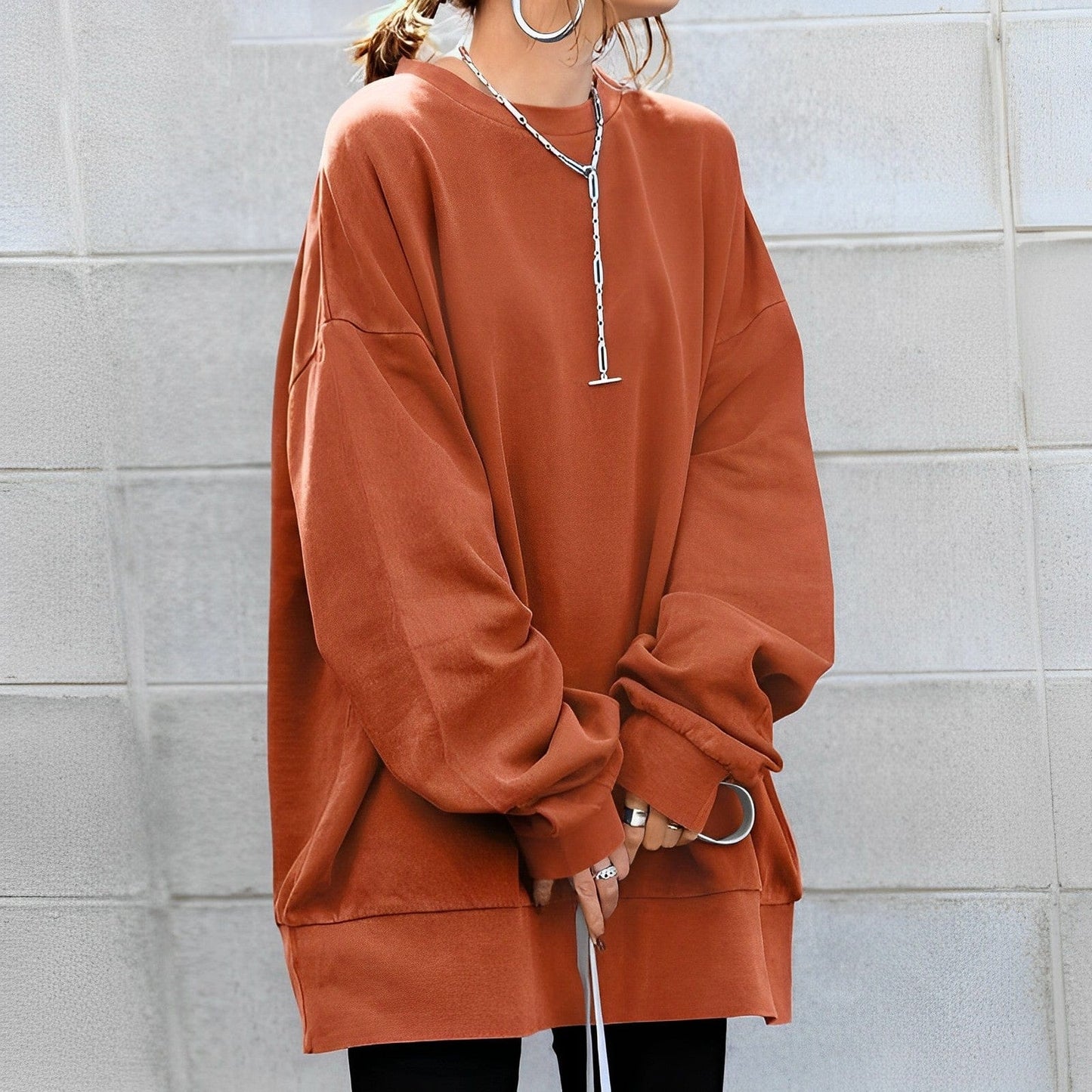 ModeGeist | Übergröße Pullover Sweatshirt