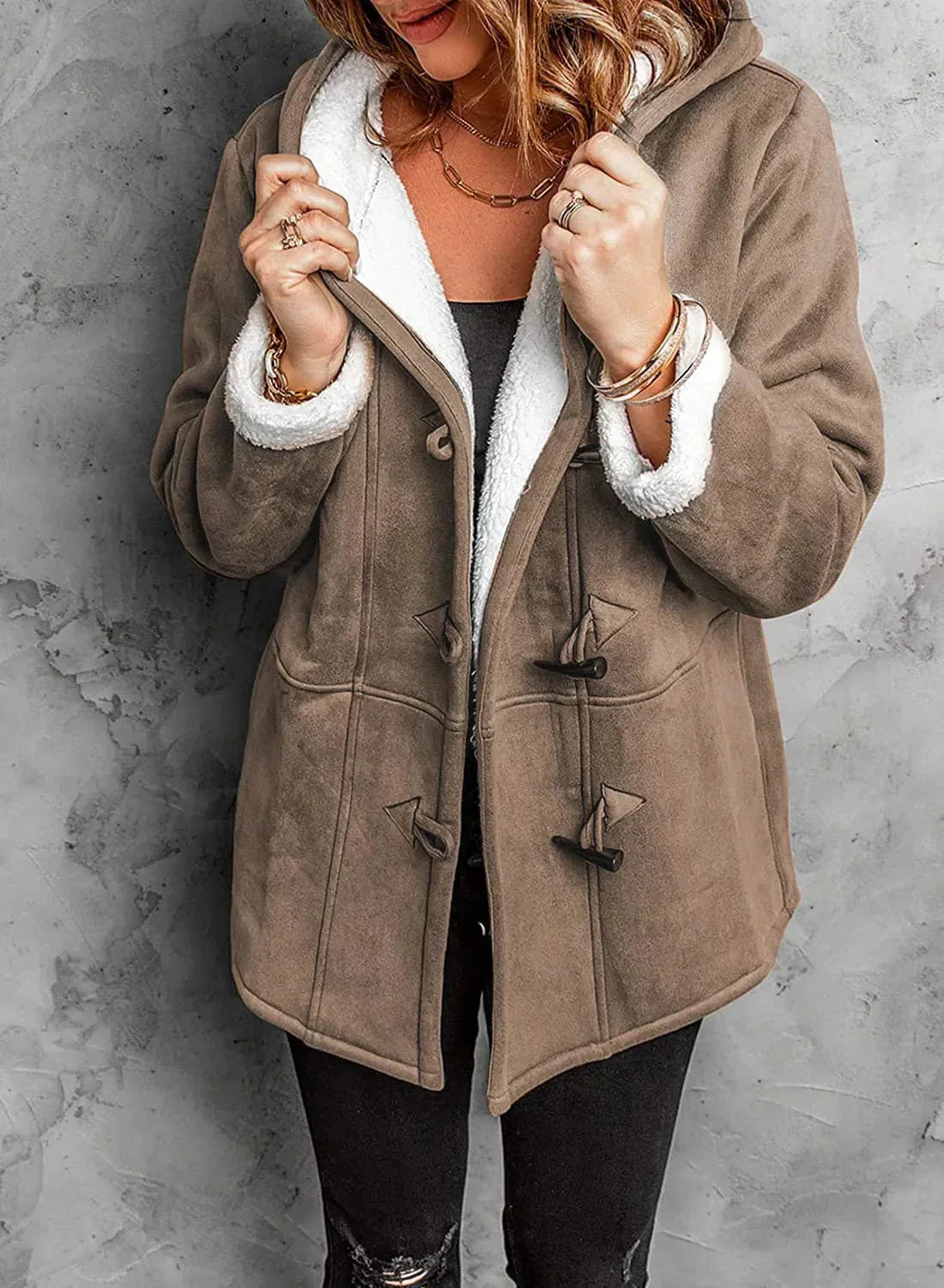 Elena Damenjacke: Kuschelige Jacke