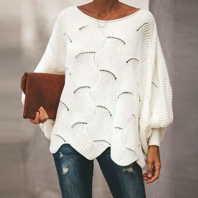 ModeGeist | Pullover - Damen Herbst Lockere Strickpullover