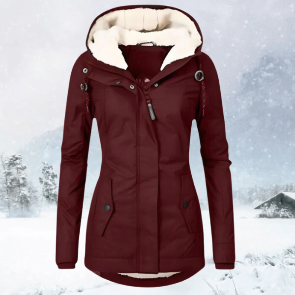 Gepolsterter Parka mit gefütterter Kapuze: KAREN