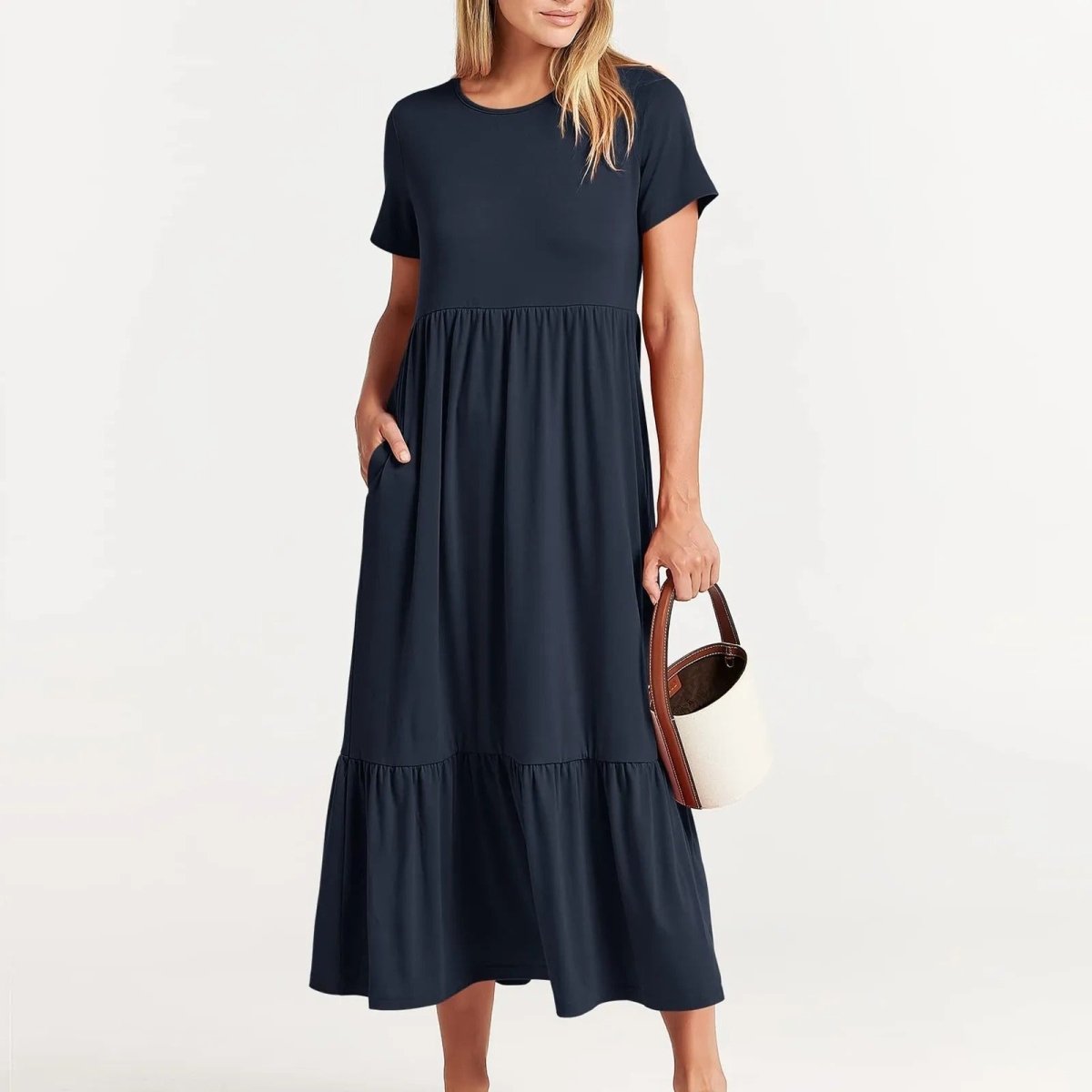 Erelindea Sommerkleid: Leichtes Kleid mit Taschen