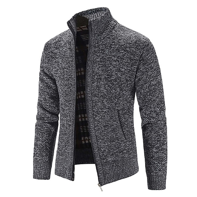 Herren-Strickjacke mit Reißverschluss