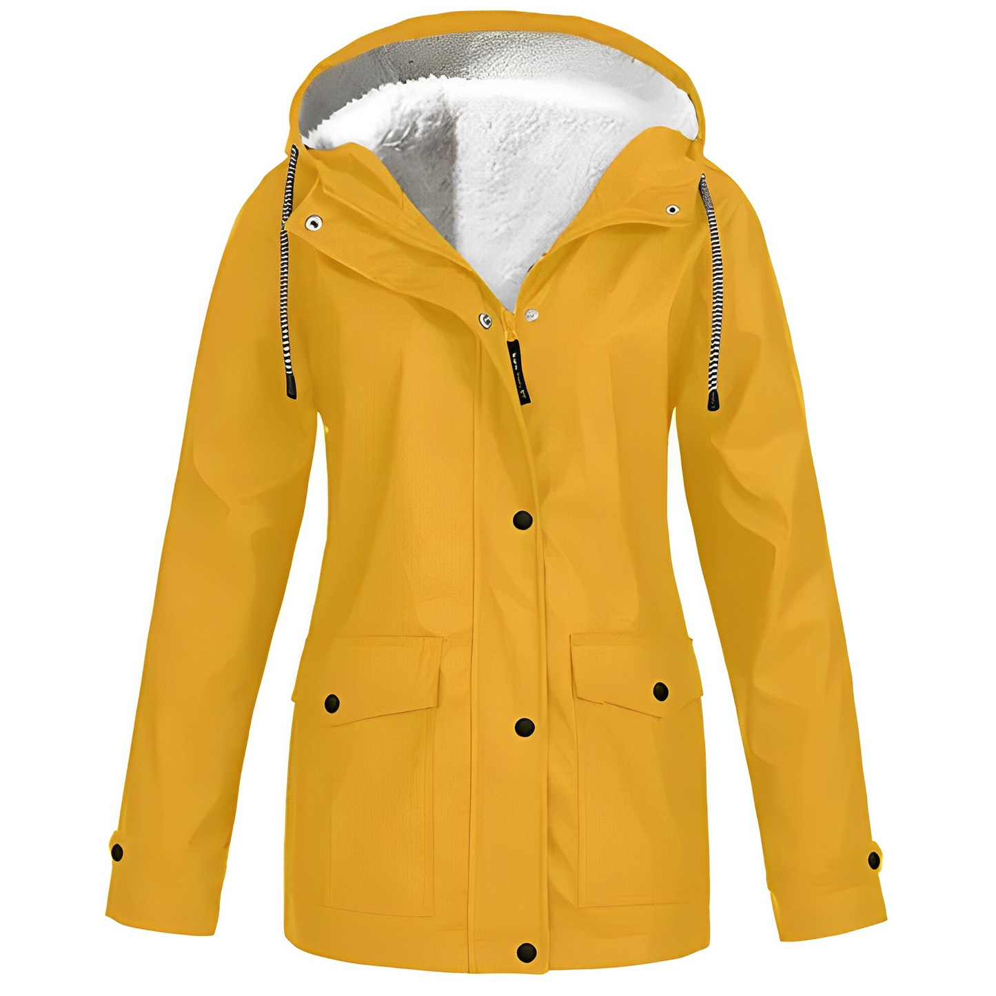 ModeGeist | Outdoor-Haubenmantel mit Fleece-Futter für Damen