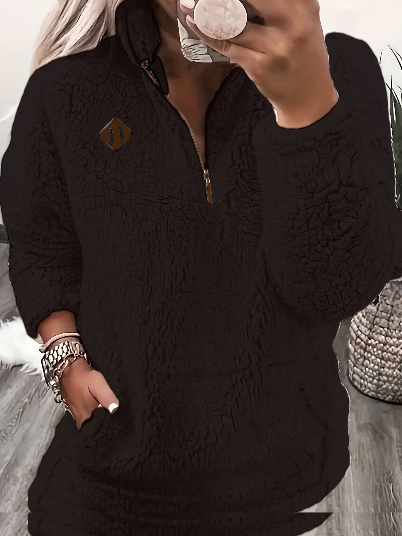 ModeGeist | Leichtgewicht Fleece-pullover mit Reißverschluss Polyester Warm und Bequem
