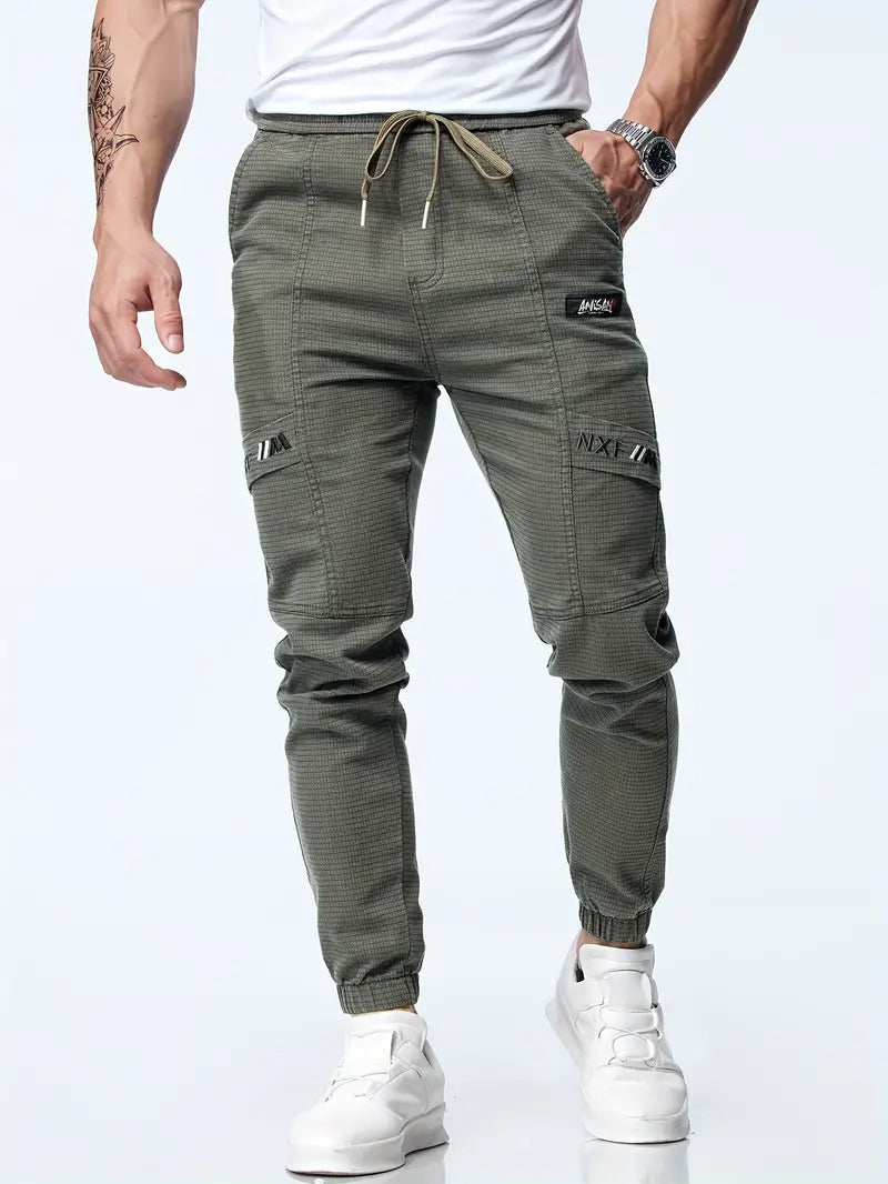 Jogginghose für Herren mit Kordelzug und schmal zulaufendem Stretch-Schnitt
