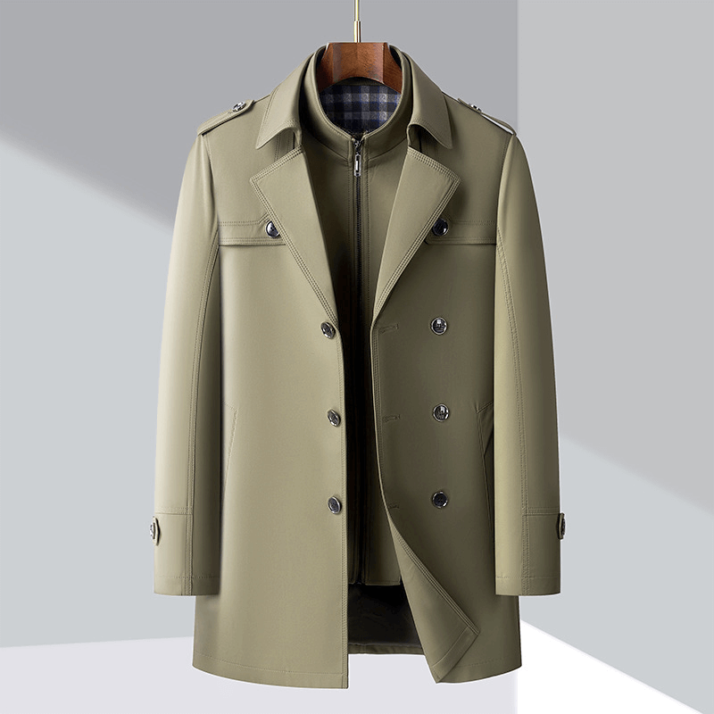 ModeGeist | Herren Doppelreiher Trenchcoat