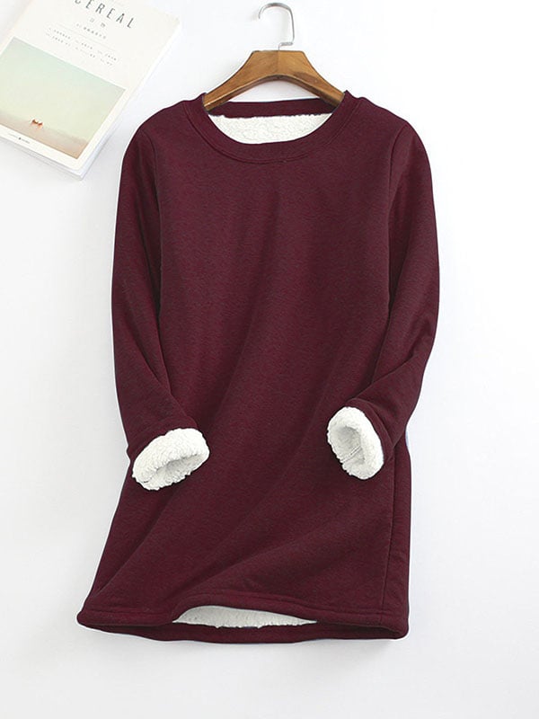 Belen: Sweatshirtt mit Fleecefutter