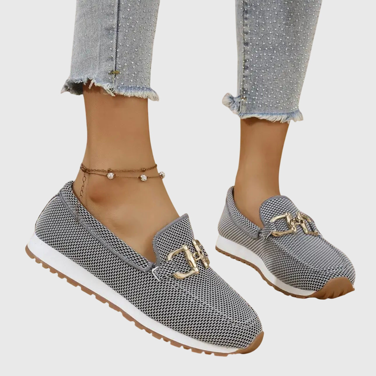 MODEGEIST Damen Loafer Komfort Flexible Sohle Business
