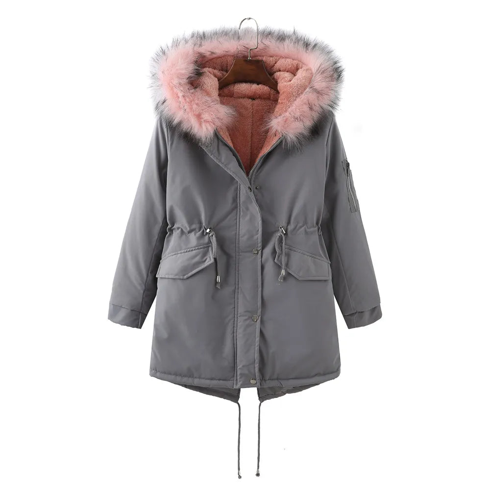 ModeGeist | Verdickte Winterjacke mit Fleecefutter