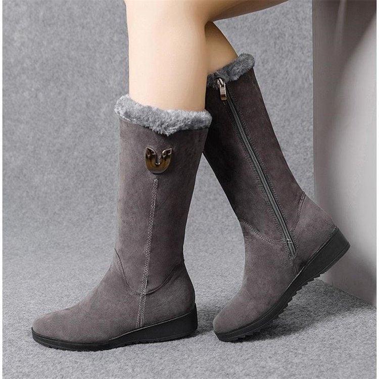 Warme, rutschfeste Stiefel Sophia