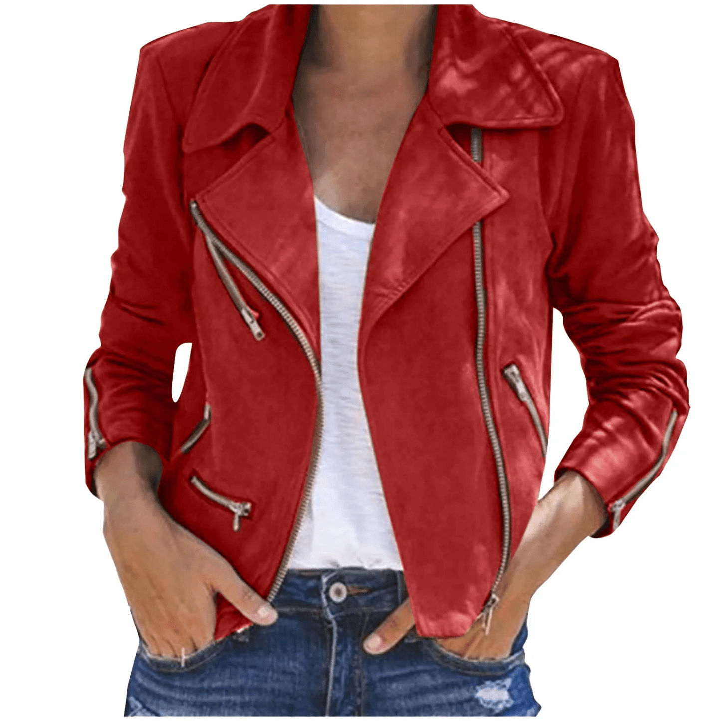 ModeGeist | Damen Vintage Lederjacke