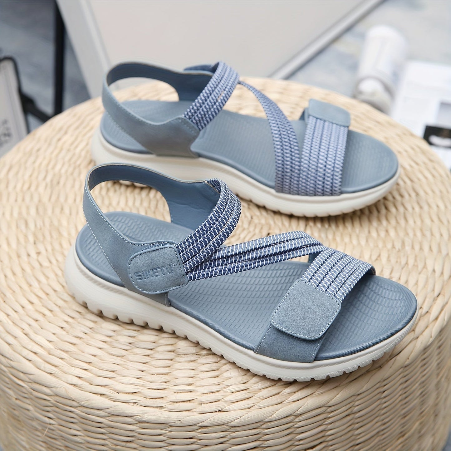 MODEGEIST Damen Orthopädische Sandalen Fußgewölbe-Stütze Verstellbar