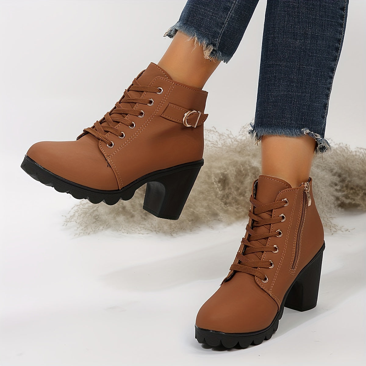Aria Stiefeletten mit hohen Absätzen