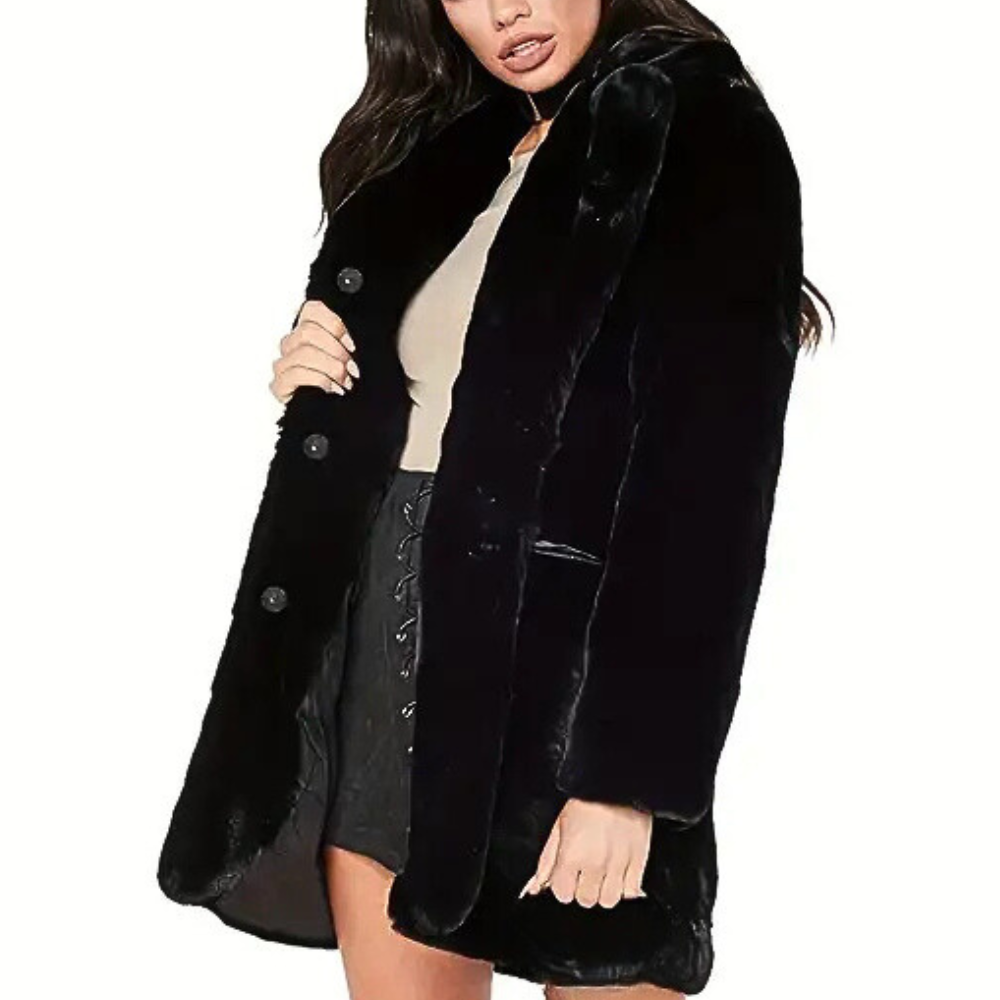 ModeGeist | Eleganter Winterplüschmantel für Damen