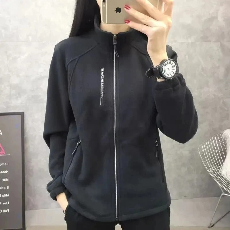 ModeGeist | Warme Winter Fleecejacke für Frauen