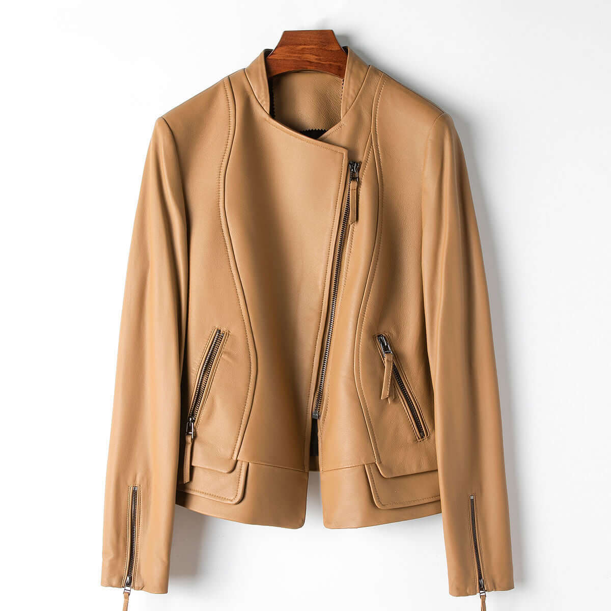 ModeGeist | Damen Stilvolle Lederjacke
