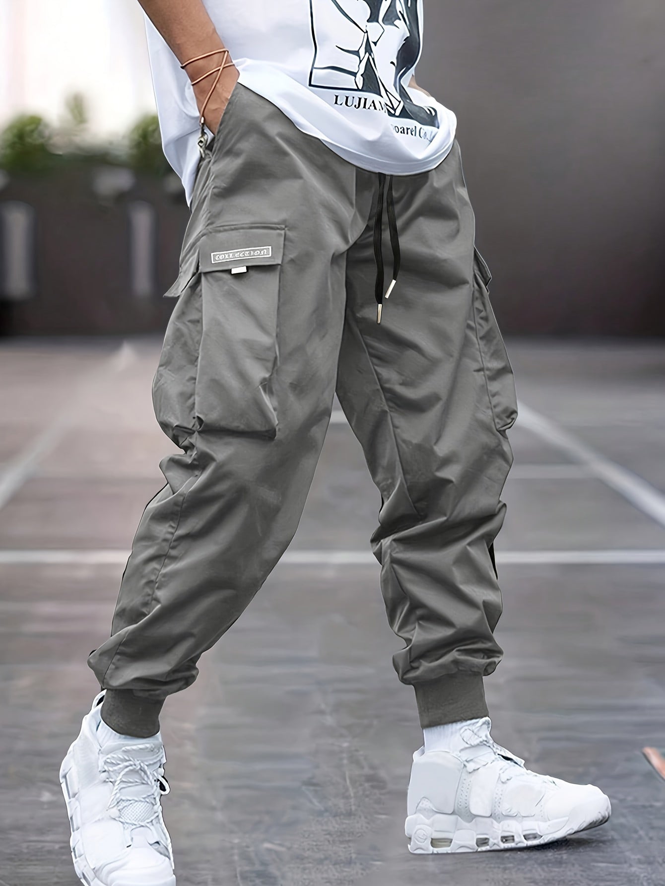 Schwarze Cargohose von Tim