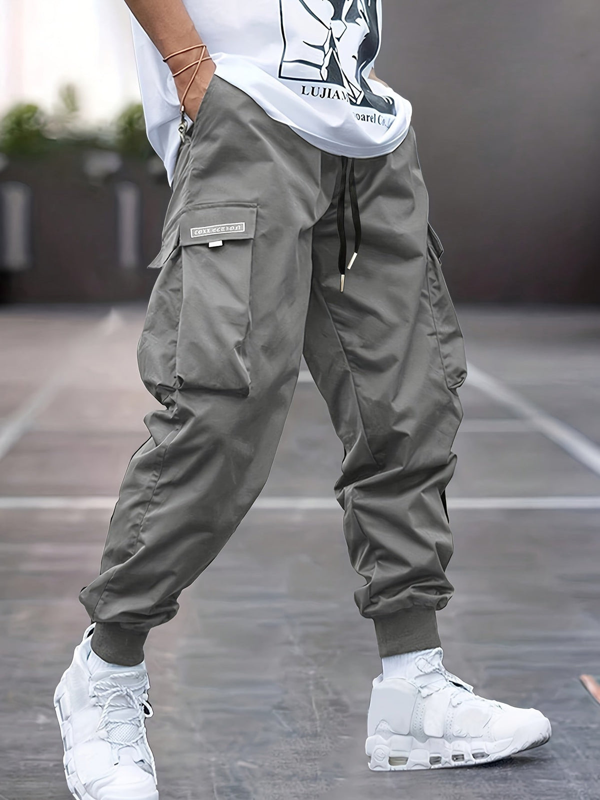 Schwarze Cargohose von Tim