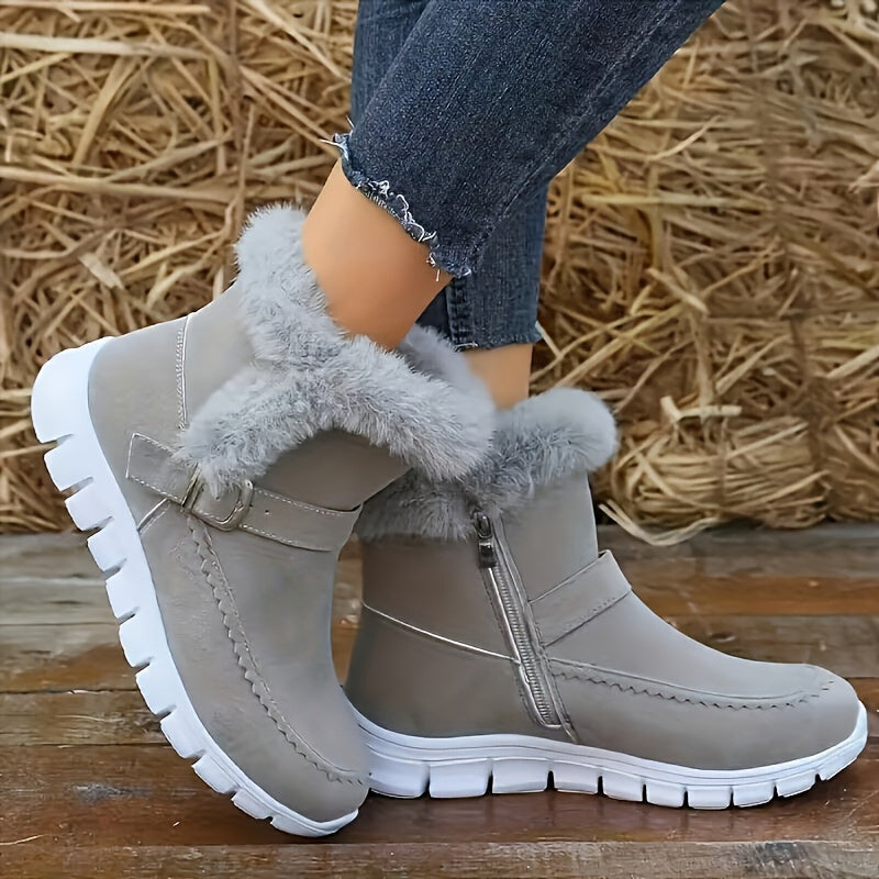 ModeGeist | Stiefelette mit Kuscheligem Futter für Frauen