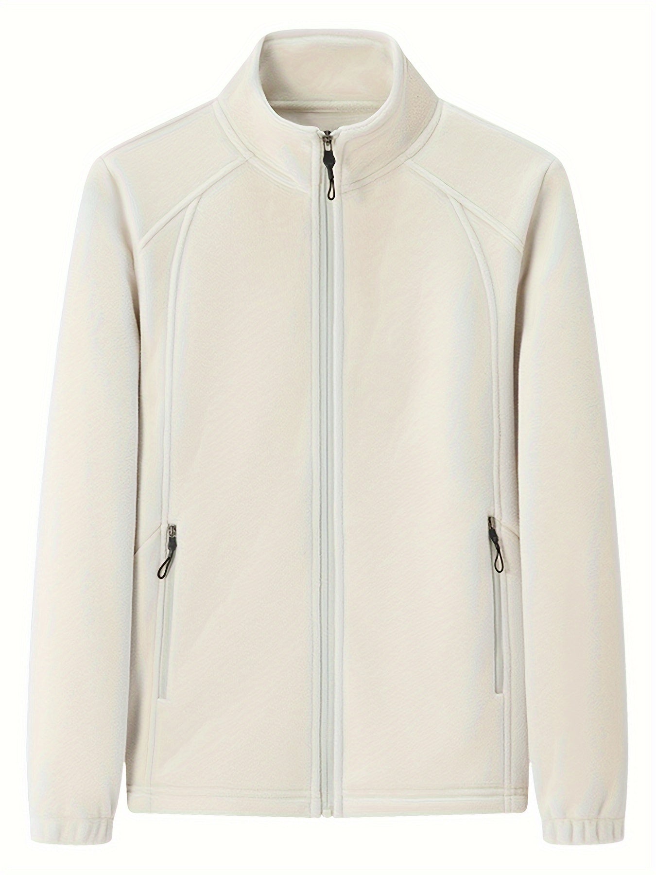 ModeGeist | Außenjacke Aus Fleece mit Stehkragen und Langen Ärmeln