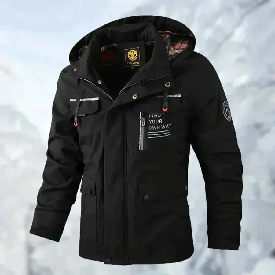 ModeGeist | Herren Wasserdichte Gänsedaunenjacke
