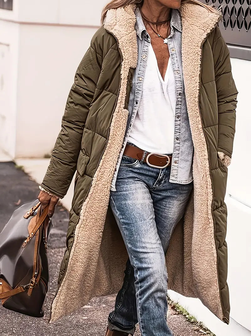 ModeGeist | Wendejacke mit Kapuze In Knielanger Form