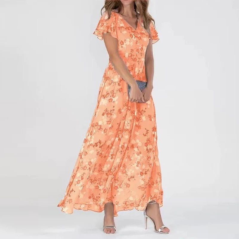 FADIME - Kleid mit Volantärmeln