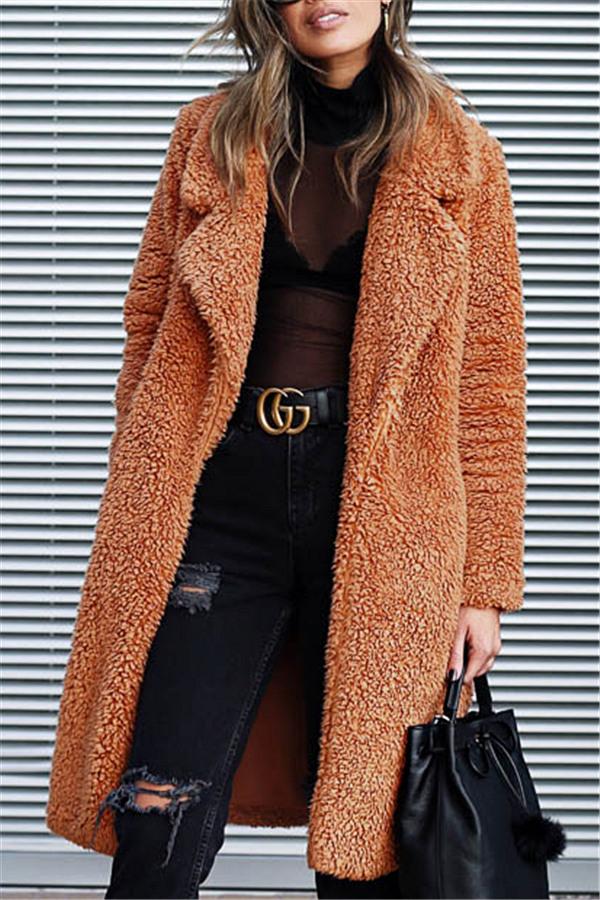 ModeGeist | Von Wärme Faux Fur Longline Mantel
