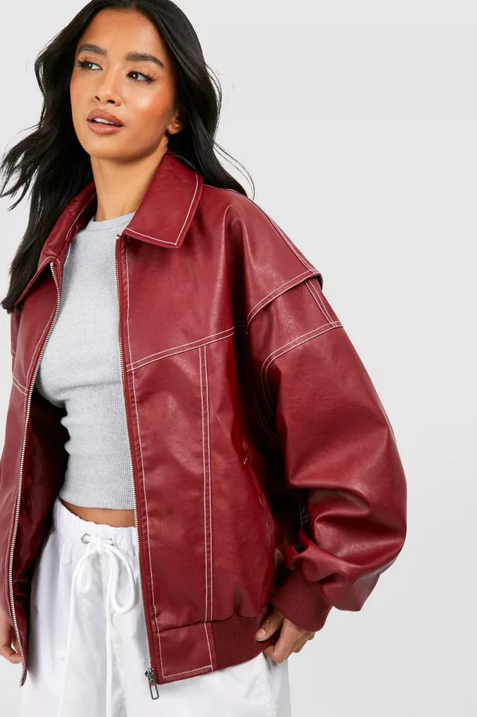 ModeGeist | Rote Damenjacke Übergröße