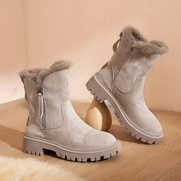 ModeGeist | Warme Fleecestiefel mit Baumwollfutter