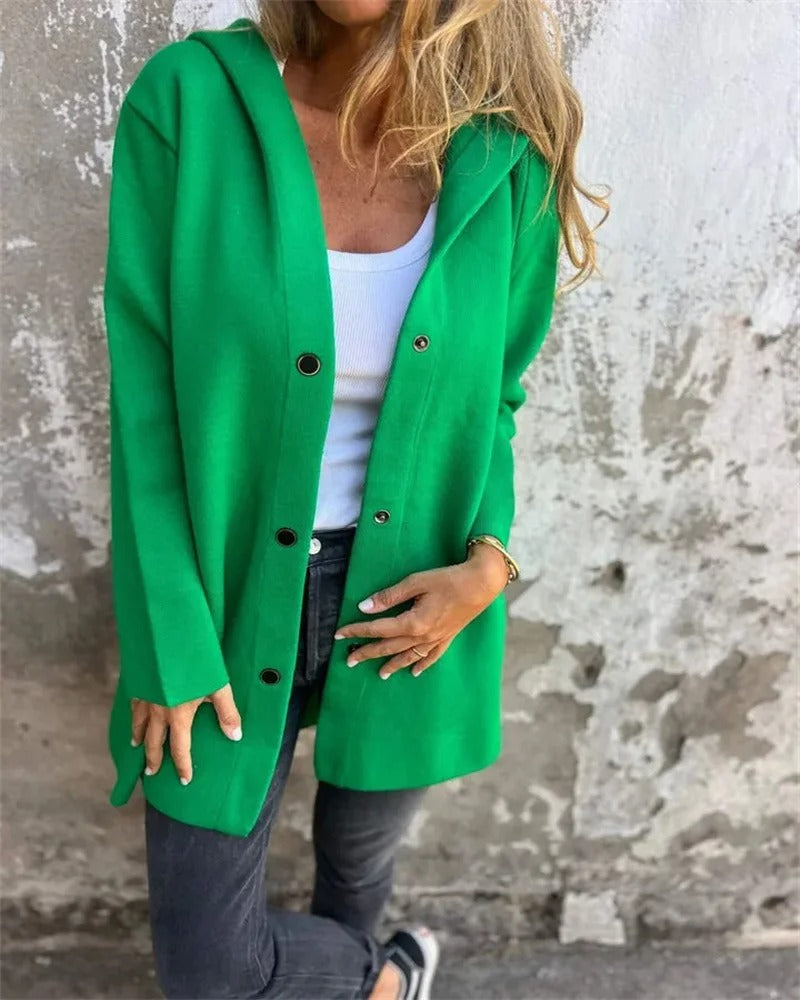 ModeGeist | Bequemer Kapuzenpullover Cardigan
