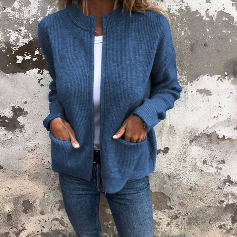 JENELL Strickjacke mit großen Taschen