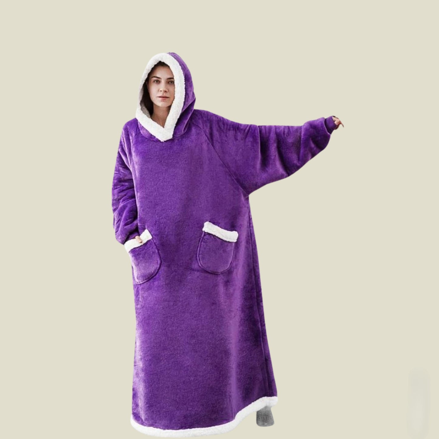 Kuschelige Kapuzendecke für Damen und Herren – Ray