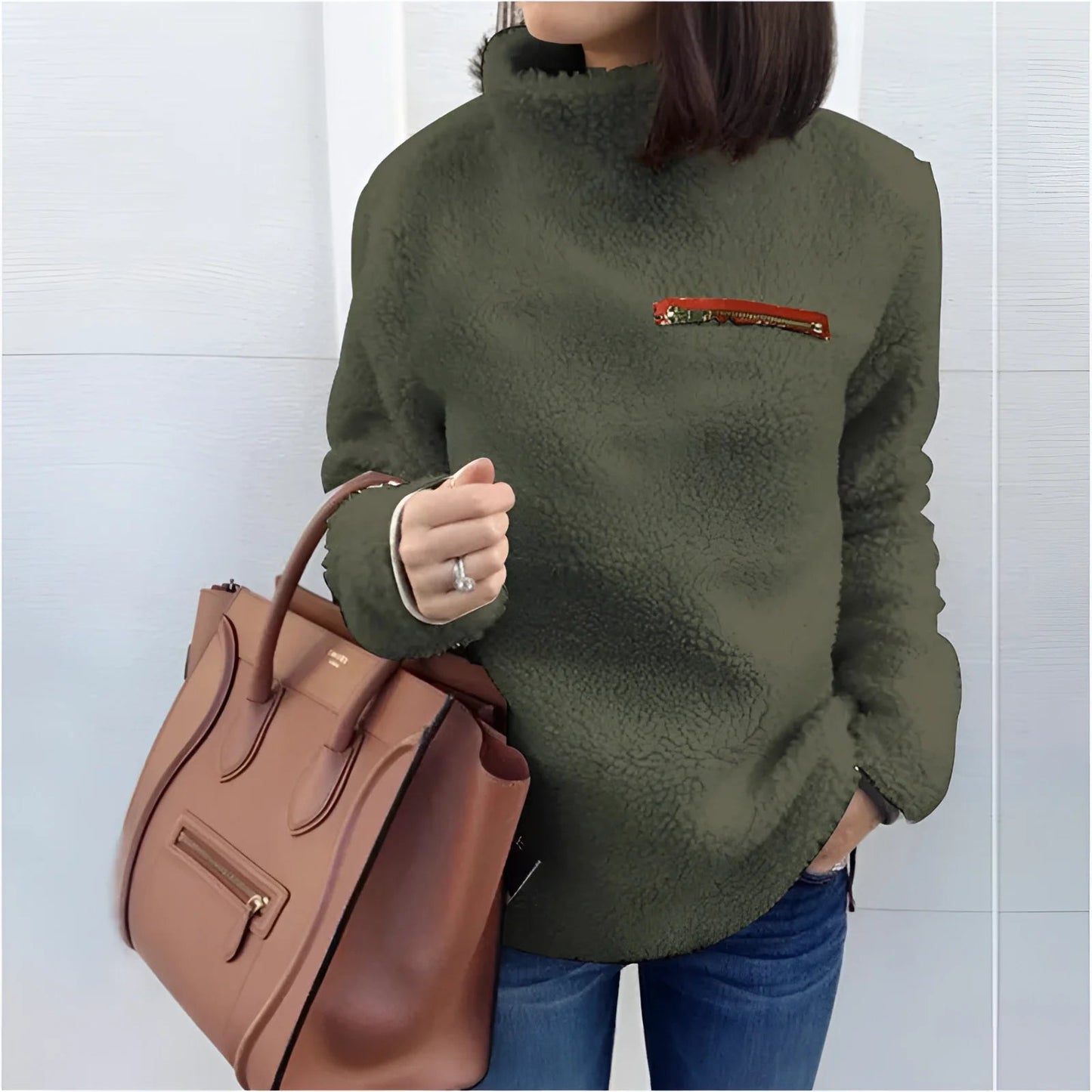 Loreen Fleece Turtleneck