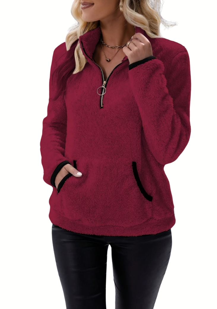 Stylischer Fleece-Pullover für den Winter – Bertha