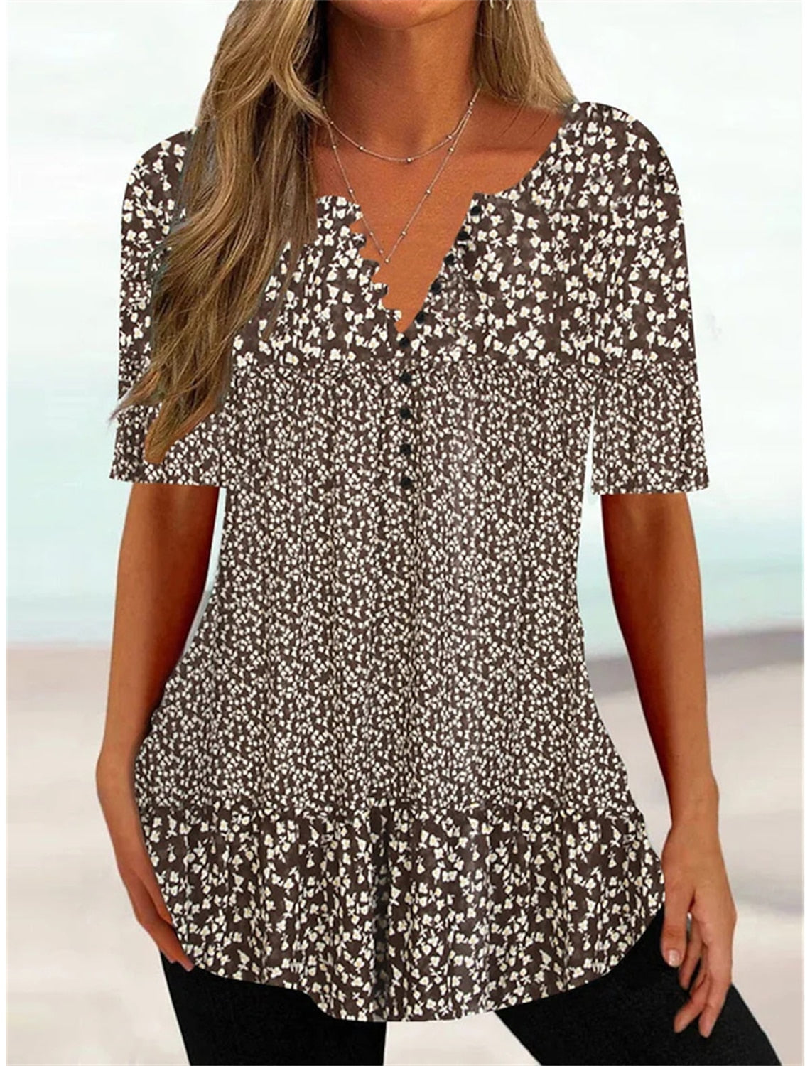 Lorelei: Vintage Floral Summer Shirt