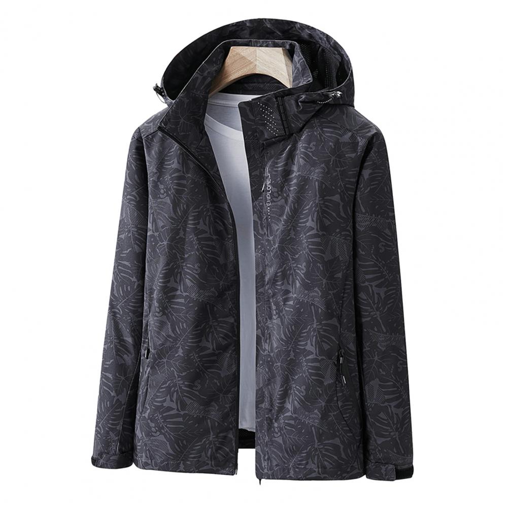 ModeGeist | wasserdichte Outdoor-Jacke – Leicht mit Kapuze & Blumenmuster