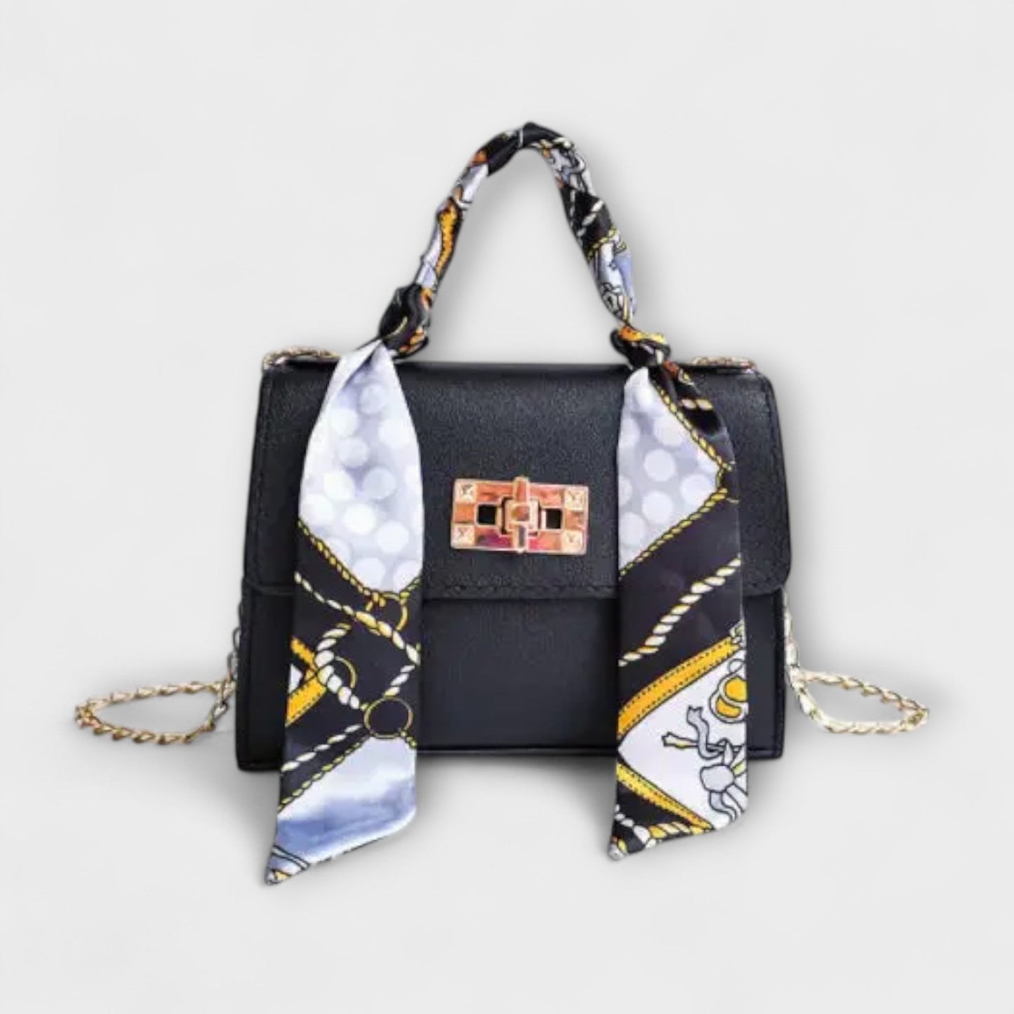 MODEGEIST Damen Handtasche Strukturiert Elegant Abnehmbare Kette
