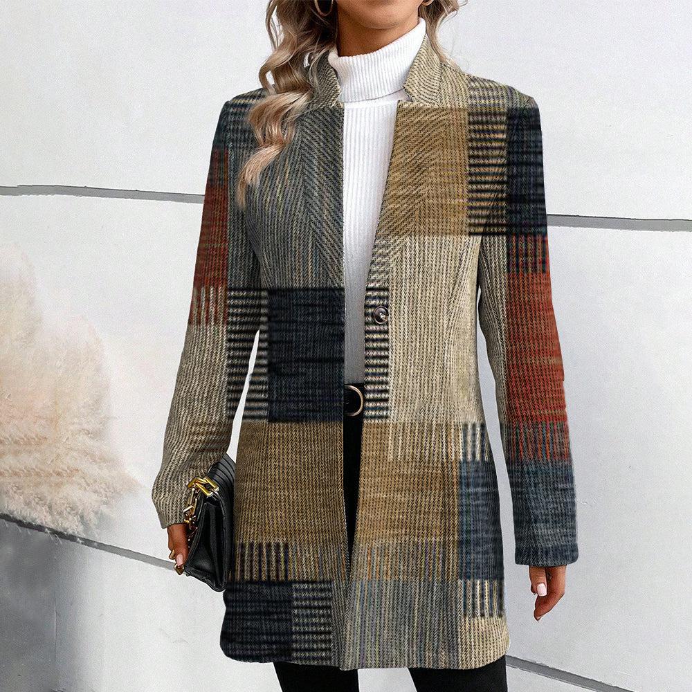 ModeGeist | Buntes Damenblazer mit Muster
