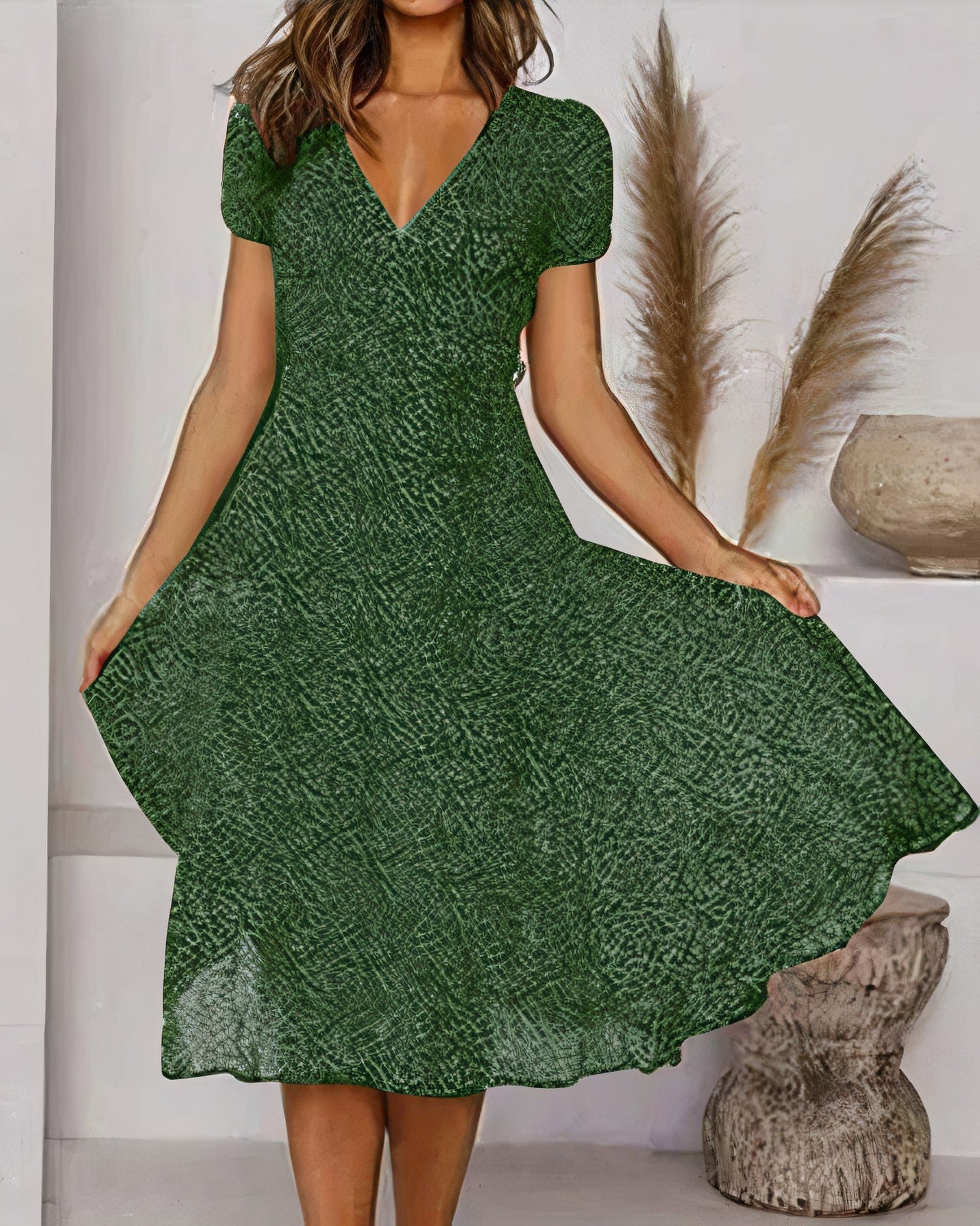 Sommerliches Chiffonkleid mit Blumenmuster - Valentina