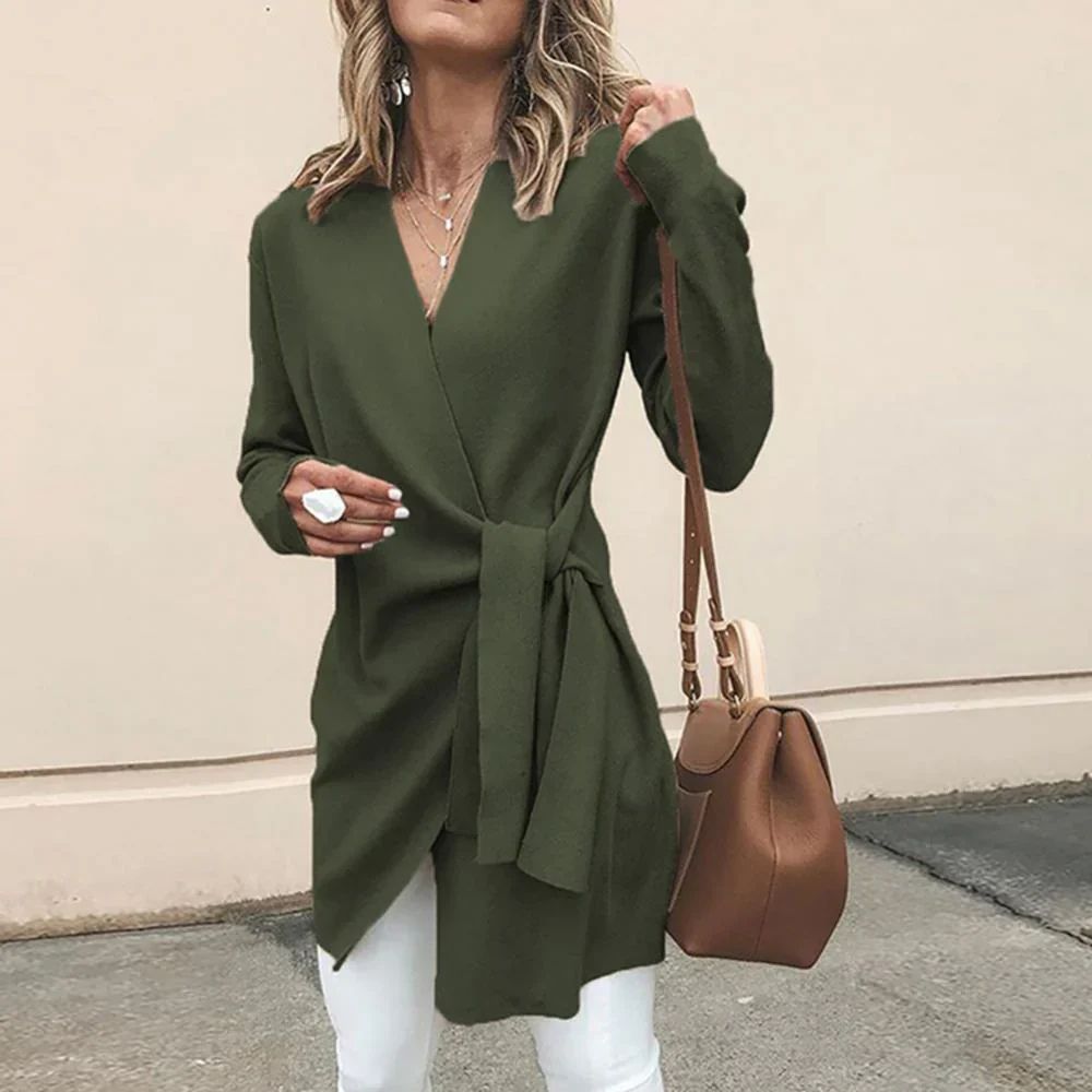 ModeGeist | Damenjacke Mit Bindegürtel – Elin