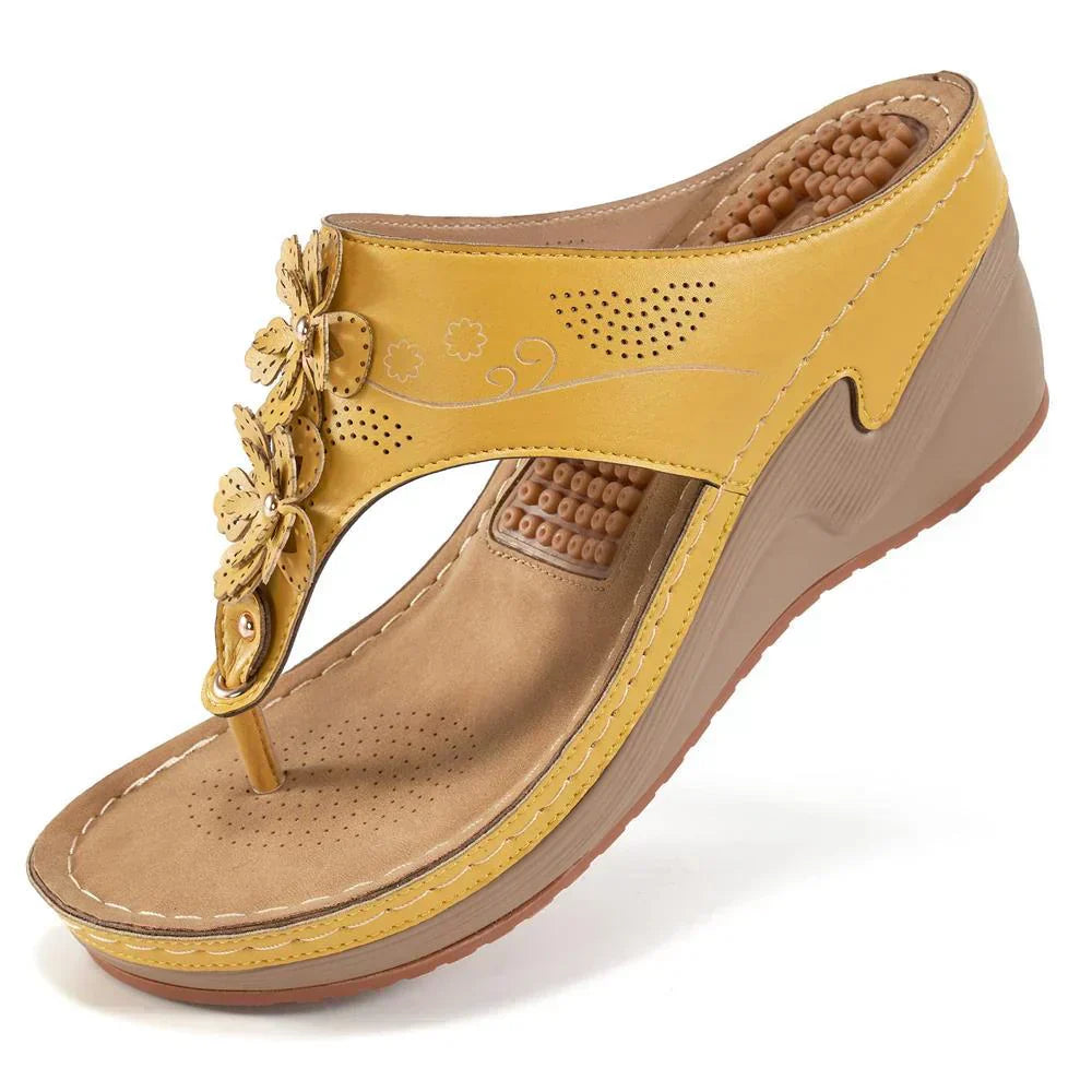 MODEGEIST Damen Orthopädische Sandalen Gepolstert Komfort Beige