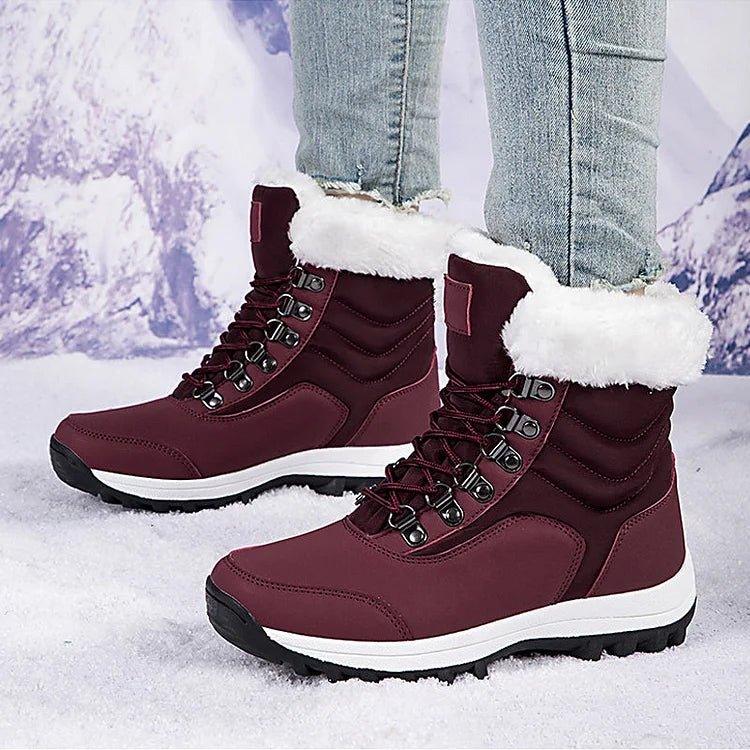 MODEGEIST Damen Winter-Stiefel Gefüttert Wasserdicht Wärmeisoliert