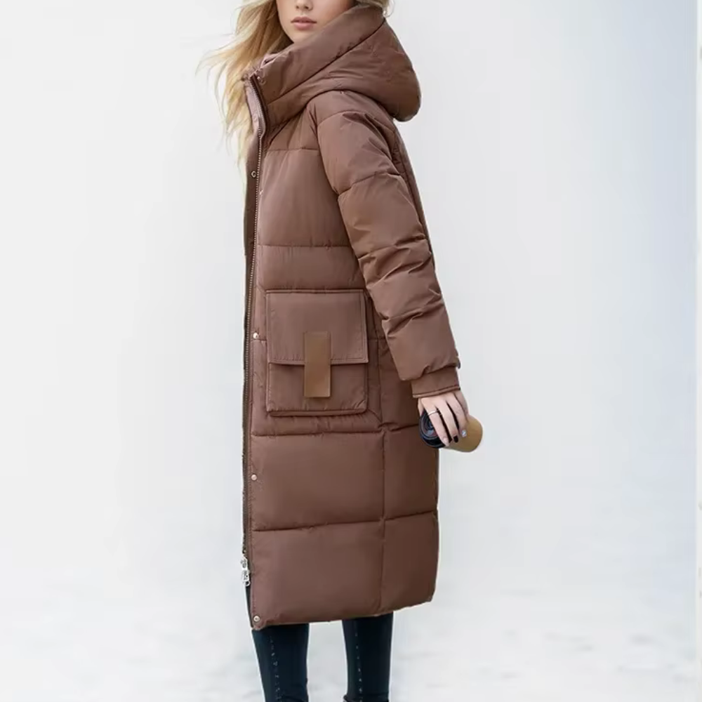 ModeGeist | wattierte Jacke - Winterjacke mit Kapuze und Taschen